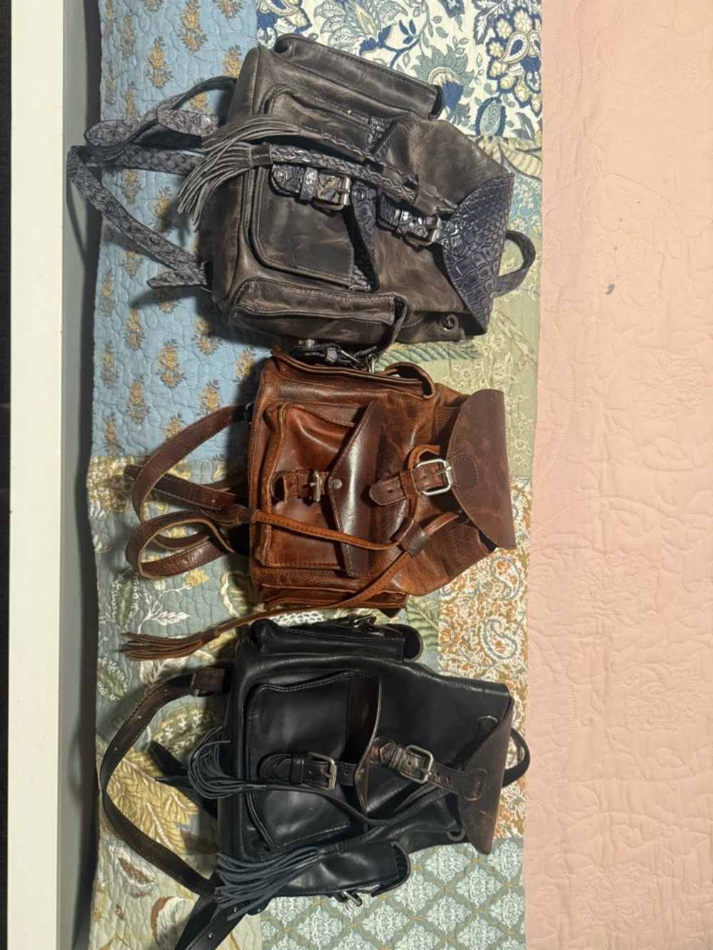 Freebird Leather Flap Backpack